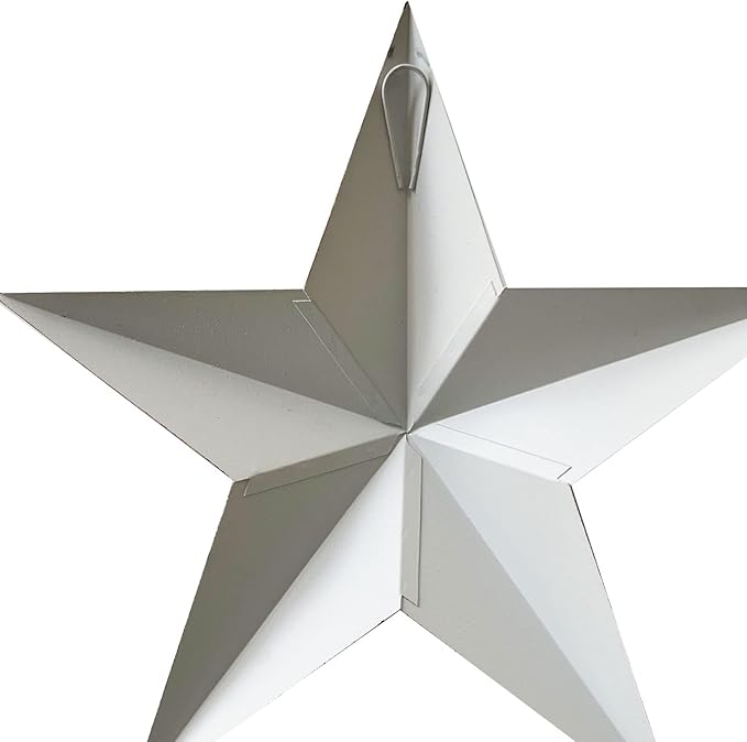 YUMBOR Rustic Metal 3D Barn Americana Stars Outdoor Decor Patriotic Wall Decoration American Flag Wall Star July 4th Country Americana Patriotic Wall Door Decorations
