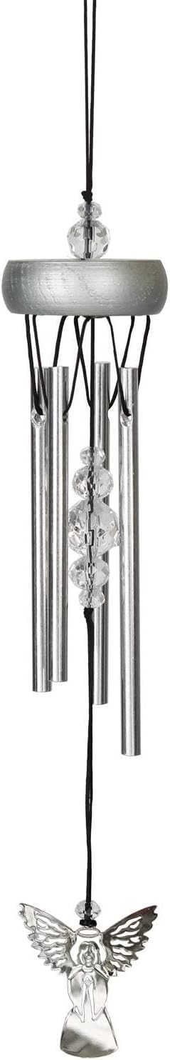 Woodstock Chimes Signature Collection, Fantasy, Angel 10'' Décor Designs - Small Chimes Wind Chimes for Outdoor, Patio, Home or Garden Décor (WCFA)