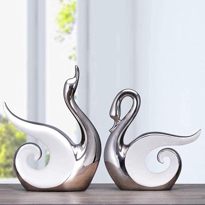 Garden Ornaments Decor Statue Outdoor,Desktop Sculpture Statue 2PCS Home Decoration Room Decor Crafts Stunning Creative Abstract Figurine Desktop Furnishings Garden Gifts Sculpture Statue