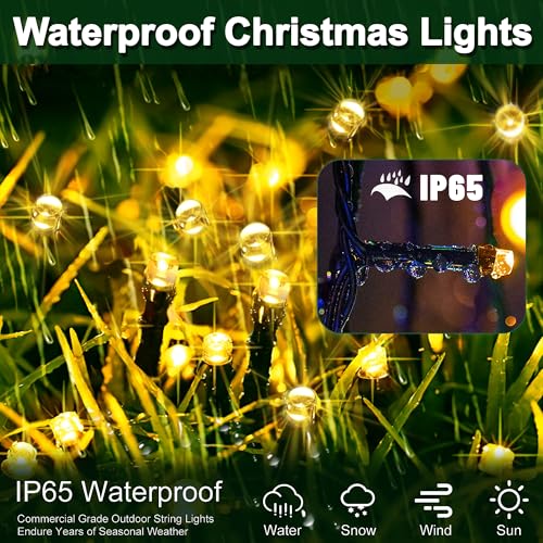 100LED Christmas String Lights - Battery Operated with Timer