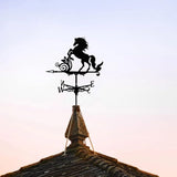 3D Animal Metal Weather Vane, Roof Weather Vane, Weather Direction Indicator, Garden Statue, Garden Windmill, Roof Decoration Accessories for Garden, Yard, Roof Decoration (Mustang)