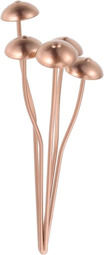 Toddmomy Iron Mushroom Statue Garden Decor Unique Design Mushroom Stake for Garden Art Outdoor Plant Stake for Decor