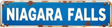Vintage "NIAGARA FALLS" Tin Sign 16 * 4 Inches, Outdoor Sign for Patio Garage Bedroom Bar, Unique Wall Decor Mens Room Accessories Retro Home Decor