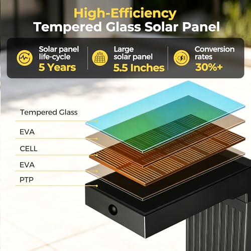 Solar Pathway Lights - Motion Sensor, 6 Pack
