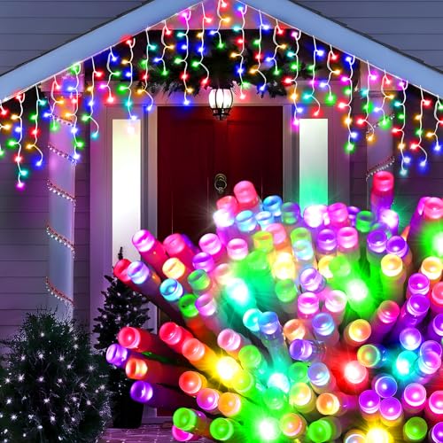 128 Functions 504 LED Christmas Lights - 52FT, 16 Colors, 8 Modes, Timer