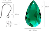 10pcs Teardrop Chandelier Crystals, Coloured 38mm Glass Chandelier Prism Pendant for DIY Jewelry, Suncatcher, Ornament, FengShui Decoration