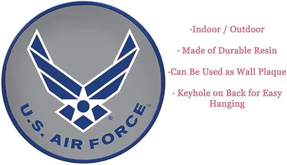 Spoontiques - Garden Décor - U.S. Air Force Stepping Stone - Decorative Stone for Garden