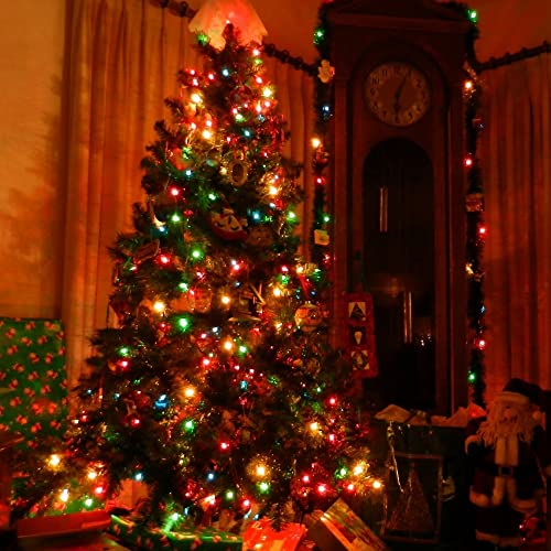 Christmas String Lights 100 Count 20FT - Multi-Colored Waterproof