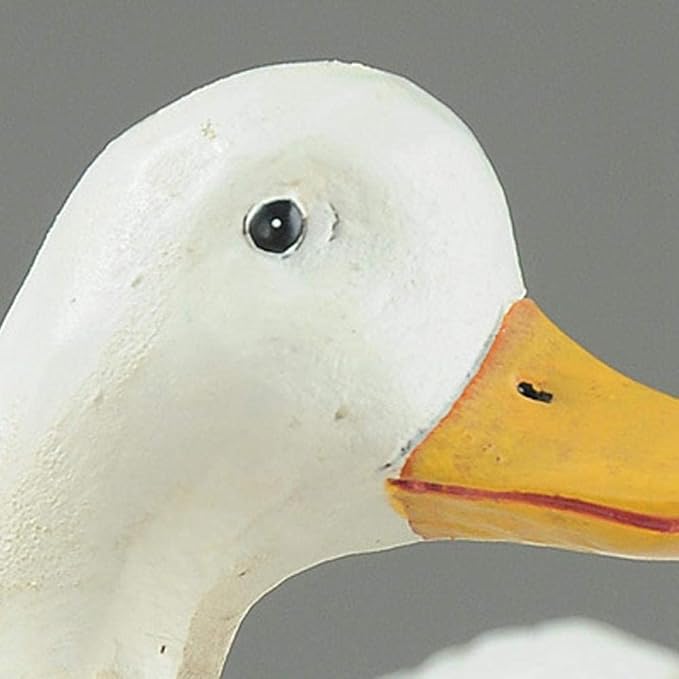 Garden Ornaments Decor Statue Outdoor,Abstract Unique Statue Sculpture Creative Statues and Sculptures Outdoor Decor for Garden,Simulation White Duck Model Statue Resin Sculpture Sundries