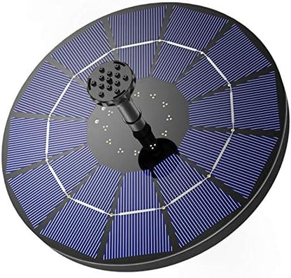 AISITIN 3.5W Solar Fountain Pump Built-in 1500mAh Battery, Bird Bath Fountain with 6 Nozzles, Solar Floating Water Pump for Bird Bath, Fish Tank, Pond, Pool, Garden and Outdoor