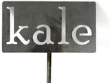 Classic Metal Garden Markers 19 Inches Tall (kale, Raw, Unfinished Steel (will rust with time))