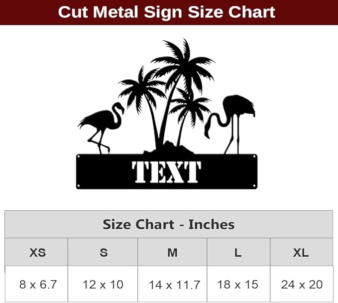 MeMate Flamingo Decor, Personalized Outdoor Metal Signs for Backyard, Porch, Deck - Custom Name Signs, Housewarming Gifts