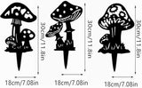 Decorative Garden Stakes， Fairy Garden Stakes, Butterfly Fairy Stakes for Weather Resistant Black Metal Outdoor Decorative Art for Women Gift (Matte Black, 3P-C)