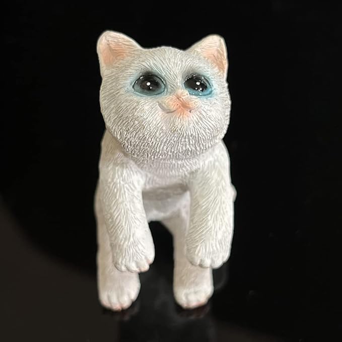 3 Pcs Resin Hanging Cat Figurines Planter Pot Hanger Miniature Fairy Garden Terrarium Edge Decor Flower Pot and Vase Hugger Hanging Animals Ornaments for Patio, Yard, Balcony