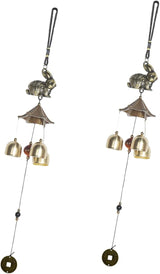 Happyyami 4 Pcs Windchime Extra Large Wind Chimes Crystal Decor Outdoor Decor Small Wind Chimes Retro Home Decor Decorative Wind Chime Outside Wind Chime Yard Wind Chime Indoor Metal Blower