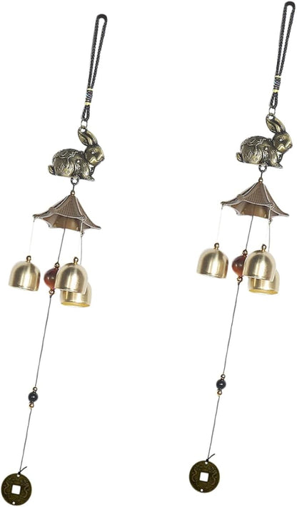 Happyyami 4 Pcs Windchime Extra Large Wind Chimes Crystal Decor Outdoor Decor Small Wind Chimes Retro Home Decor Decorative Wind Chime Outside Wind Chime Yard Wind Chime Indoor Metal Blower