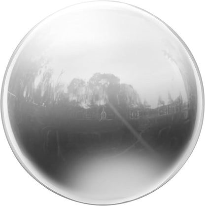 uxcell Gazing Ball 4 Inch 100mm Reflective Sphere Polished Hollow Ball, Stainless Steel Gazing Globe Mirror Ball for Home Garden Outdoor Decoration, Bright White