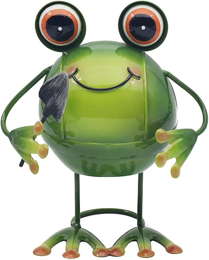 Lesser & Pavey Bright Eyes Frog by Bright Eyes Home Decor Figurines & Ornaments for Home & Office | Decorative Accessories Statues for Indoor & Outdoor | Lovely Gifts for Women & Men