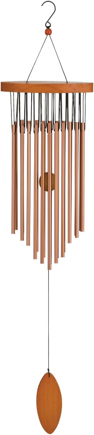 Regal Art & Gift Garden Kyoto Wind Chimes - Outdoor Decorative Metal Hanging Chime - Relaxing Sound for Yard, Patio, Porch or Garden - Oval Bronze
