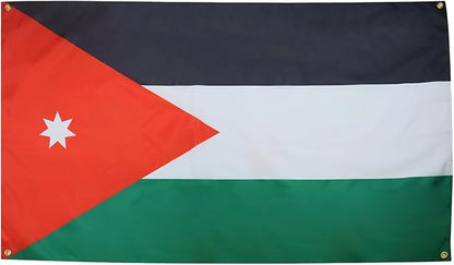 AZ FLAG Jordan Flag 150 x 90 cm with 4 Eyelets for Balcony or Wall