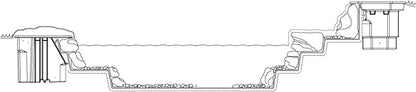 Atlantic Water Gardens Pond Filter & Waterfall Spillway, 26-Inch Spillway