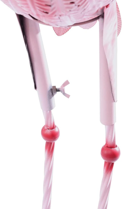 Pink Flamingo Yard Decoration Set of 3 Metal Vintage Garden Flamingo Outdoor Statue Flamingo Yard Decor for Home Patio Garden 47.24", 41.34", 28.3"