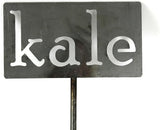 Classic Metal Garden Markers 19 Inches Tall (kale, Raw, Unfinished Steel (will rust with time))
