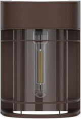 Solar Fence Lights, 8 Pack Deck Light Waterproof Solar Outdoor Lights for Garden Fence Post Backyard Decor, Brown