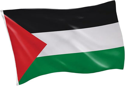 Evergreen Palestine Flag 3x5 flag Outdoor Double Sided, Nation Flags for Outside with Grommets, Palestinian Flag 3-Ply Banners for Garden Patio, Indoor Wall Decor for Room, Works with Standard Estate Flag Poles