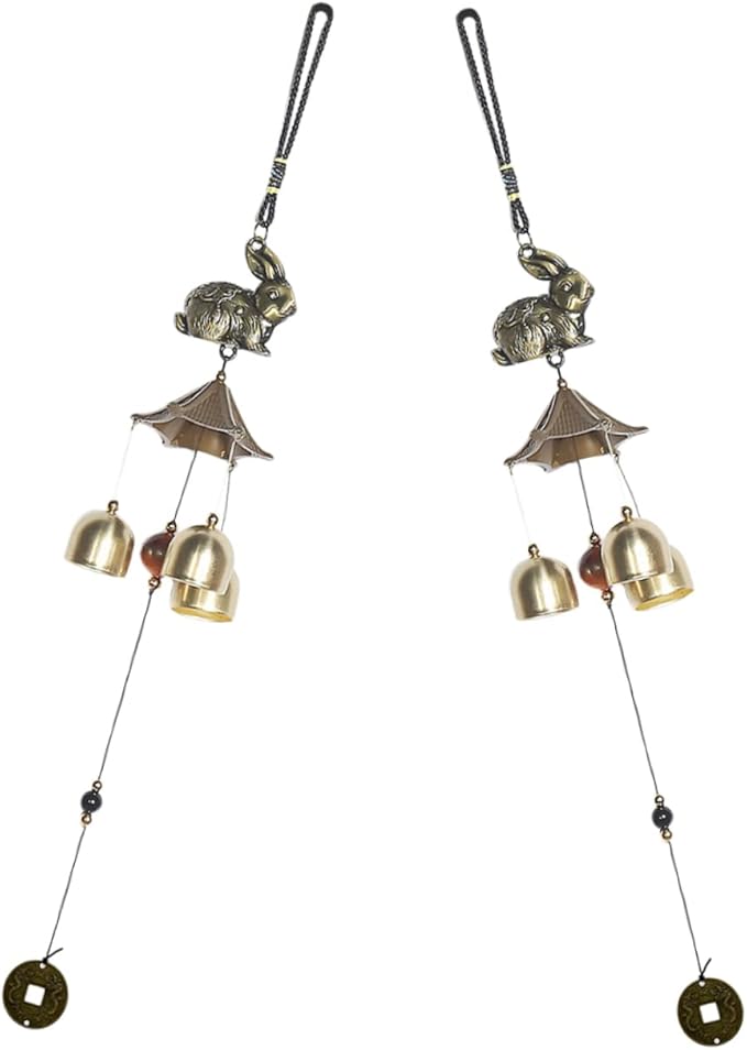 Happyyami 4 Pcs Windchime Extra Large Wind Chimes Crystal Decor Outdoor Decor Small Wind Chimes Retro Home Decor Decorative Wind Chime Outside Wind Chime Yard Wind Chime Indoor Metal Blower