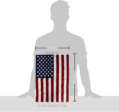 4th Of July American Flag For Independence Day 2 Pcs Pack Wall Hanging Home Cemetery Decoration For Grave Yard Sign Memorial Veterans Day USA Poster Door Canvas Tapestry Gifts For Dad
