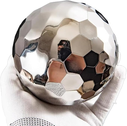304 Stainless Steel Gazing Ball Sculptures Diamond Ball Decoration Mirror Hollow Decor Ball Reflective Garden Sphere Hollow Metal Ball Ornament Statues Gazing Globe for Home Garden (8 inch)