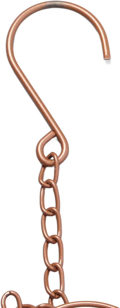 Heart Shape Rain Chain Wind Decorative Metal Rain Chain with Hook for Balcony Patio