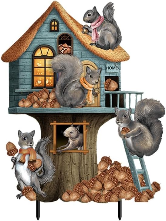 Briarwood Lane Fall Welcome to The Nut House Metal Art