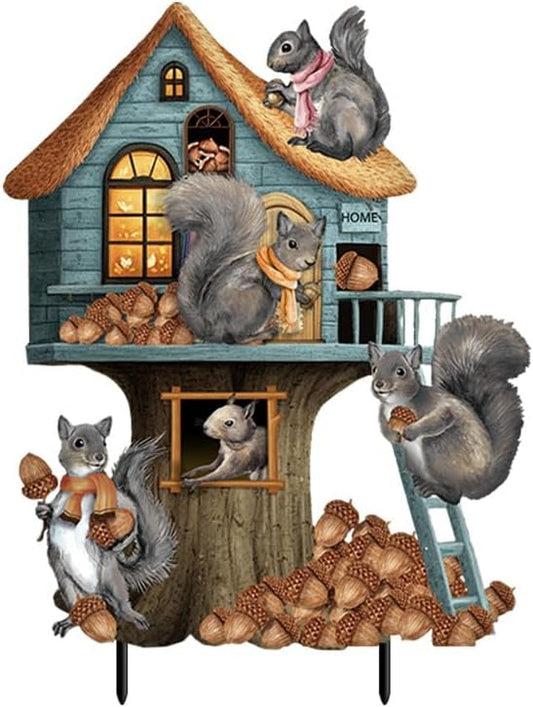 Briarwood Lane Fall Welcome to The Nut House Metal Art