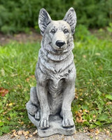 Amazing German Shepherd Dog Statue Memorial Garden Figure Dog Lover Gift Hunting Pet Figurine