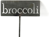 Classic Metal Garden Markers 19 Inches Tall (broccoli, Raw, Unfinished Steel (will rust with time))