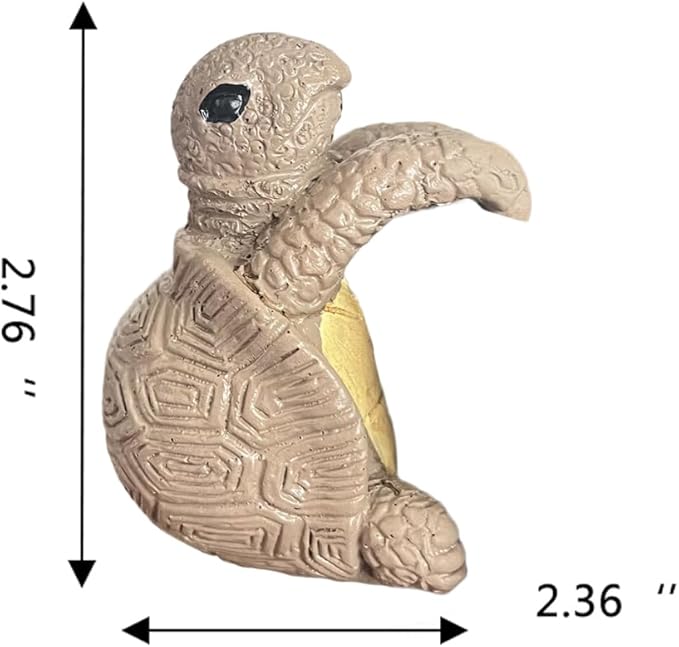 Tortoise Figure Plant Pot Hanger, Turtle Flower Pot Hugger, Resin Tortoise Statue, Funny Pot Huggers for Planters, Cute Climbing Tortoise Flower Pot Hugger, Garden Fence Balcony Patio Yard (GRAY)
