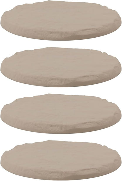 Gardens Stone,4Pieces Outdoor Decorative Easy Ground Installation for Garden Pathway Design