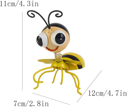 Hanging Animal Statue Outdoor Garden Statue Iron for Friends and Family Pot Decoration for Home Garden Patio, Bee