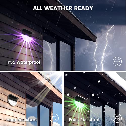 Solar Deck Lights - 6 Pack Waterproof Stair Lights