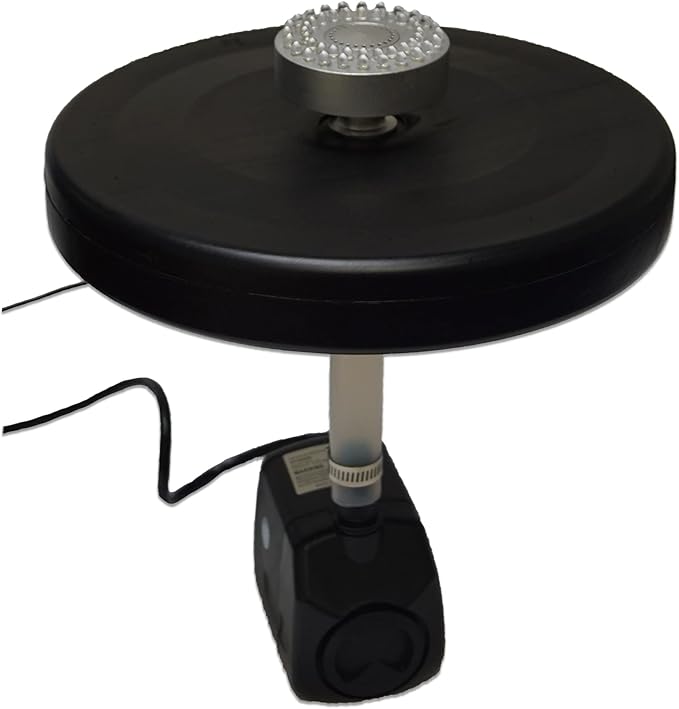 HALF OFF PONDS Small Floating Fountain – 600 GPH Pump for Pools, Ponds & Water Gardens – Adjustable 40" Spray – 48-LED RGB Light Show, Float & 30' Cord