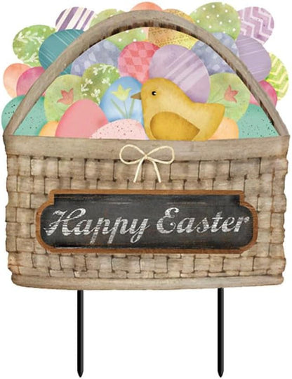 Briarwood Lane Colorful Easter Basket Metal Art