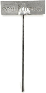 Classic Metal Garden Markers 19 Inches Tall (cauliflower, Raw, Unfinished Steel (will rust with time))