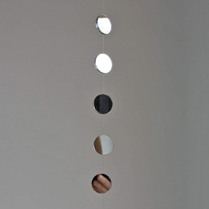 Mirror Garland Strand, 1 x 48 Inches, Real Mirror Sun Catcher Mobile