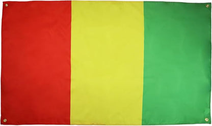 AZ FLAG Guinea Flag 150 x 90 cm with 4 Eyelets for Balcony or Wall
