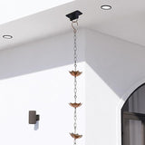 Topadorn 6 FT Metal Rain Chain with 8 Cups, Functional and Decorative Replacement for Gutter Downspouts, Umbrella & Bell Rain Chain for Home, Garden, and Outdoor Use