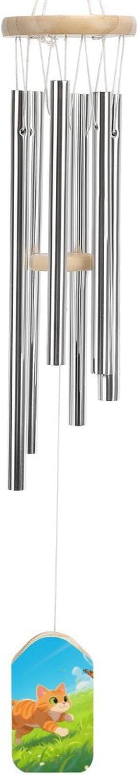Wind Chimes for Outside Metal Wind Chimes Cats and Butterflies Garden Backyard and Patio Decoration