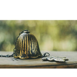 Japanese Traditional Lucky Small Wind Chimes for Outside, Maple Leaf Iwachu Cast Iron Bless Temple Wind Bell Memorial and Sympathy Leaf Wind Chimes Indoor Garden Bell, Patio, Balcony