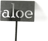 Classic Metal Garden Markers 19 Inches Tall (aloe, Raw, Unfinished Steel (will rust with time))